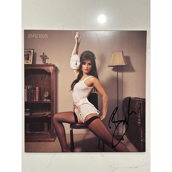 Banks - Off With Her Head - Brown Vinyl Signed Cover - AUTOGRAPHED